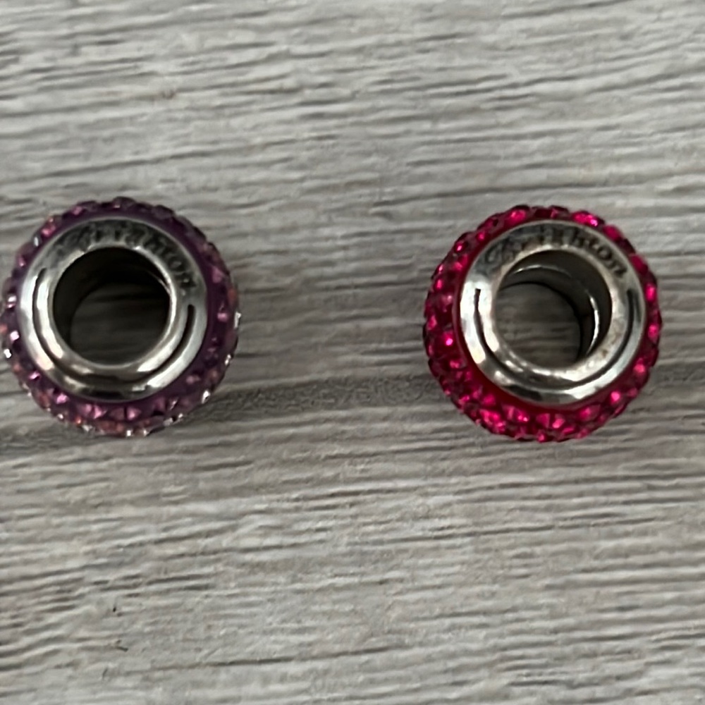 Brighton Charms Set of 2 Colored Rhinestone Charms - Picture 2 of 3